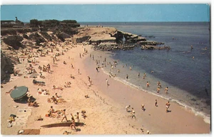 Postal vintage de La Jolla Cove, CA Beach Scene San Diego 1962 - Imagen 1 de 2