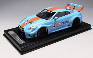 1/18 IVY Models Nissan R35 GT-RR Liberty walk Silhouette in Gulf Blue - Picture 1 of 6