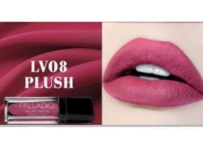 Palladio Velvet Matte Lip Color Plush Bright Magenta Pink  Lip Stick Vegsn - Image 1 of 3
