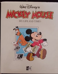 Mickey Mouse His Life and Times Walt Disney HB DJ 1986 1st edition - Picture 1 of 9