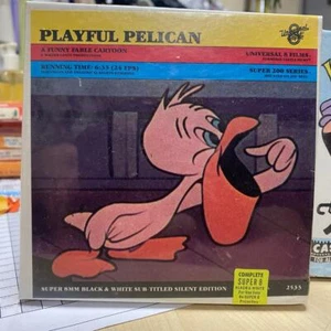 PLAYFUL PELICAN CARTOON 8MM / SUPER 8 FILM 200 Ft New sealed - Picture 1 of 1
