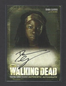 A8 THE WALKING DEAD SEASON 3 AUTOGRAPH CARD MICHONNE DANAI GURIRA TWD HORROR - Picture 1 of 2