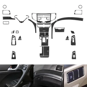 37Pcs Full Kit Cover Sticker For Acura TSX 2009-14 Carbon Fiber Interior Trim - Bild 1 von 16
