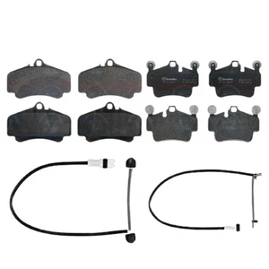 P65011 P65014 BREMBO GENUINE FRONT REAR BRAKE PADS WEAR SENSORS FOR PORSCHE - Picture 1 of 2