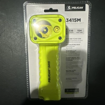 Yellow Pelican 3415M Right Angle Light - safety certified - 336 Lumens - Magnet - Image 1 of 2