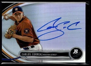 2013 Bowman Platinum Prospect Autographs Carlos Correa Auto Houston Astros - Picture 1 of 2