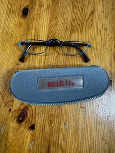 Alain Mikli Paris Eyeglasses Blue Handmade in France 1231 Col. 6197 Vintage Y2k - Picture 1 of 17