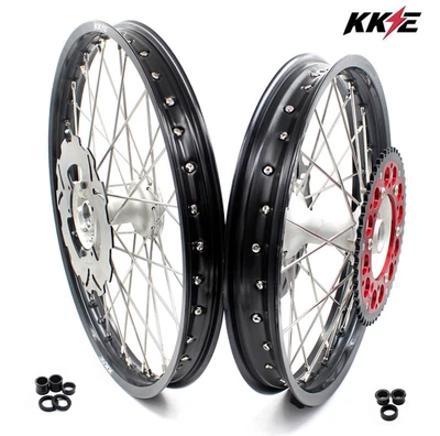 Juego de ruedas de bujes fundidos KKE 21/18"" para HONDA XR400R 1996-2004 XR600R 1991-2000 Foto 1 de 4