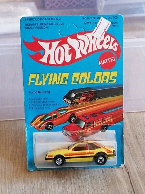 MATTEL HOT WHEELS FLYING  COLORS 1979 TOY VINTAGE neuf turbo mustang  - Photo 1/4