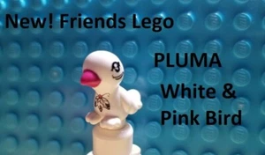 LEGO Pink Bird PLUMA White Feathers Printed Magenta Beak Feathers Native Pet - Picture 1 of 1