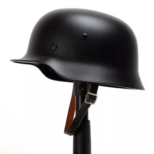 WW2 WWII German Elite Army Gear WH ARMY M35 M1935 Steel Helmet Black - Picture 1 of 14
