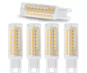 G9 Base LED Light Bulb, 102 LED-2835SMD, AC 100V-120V Ceramics Dimming-White~5PK - Picture 1 of 5