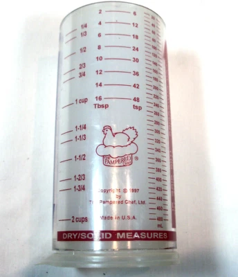 Pampered Chef Measure All Measuring Cup 2 Cups For Wet Dry Liquid Solid 2000 - Image 1 of 2