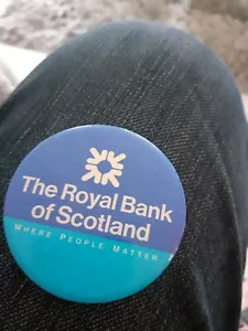 Royal Bank Of Scotland Vintage badge - Picture 1 of 2