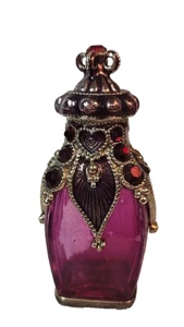 Botella de perfume baratija MONET "PÚRPURA TAJ MAHAL" con gotero esmaltado - Imagen 1 de 5