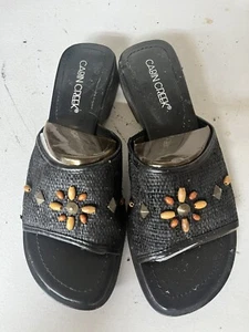 Cabin Creek Slip On Slide Sandal Shoe Size 7M Brown - Picture 1 of 2