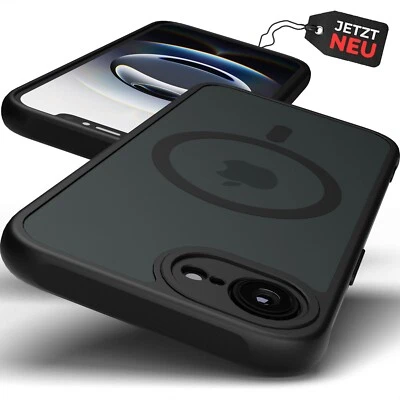 GREENHEC iPhone 16e Hülle MagSafe Case Schutzhülle Cover Kameraschutz Matt Schwarz Dünn