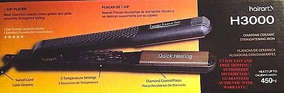 HAIRART H3000 NEW DIAMOND IONIC 450 F  FLAT /CURLING IRON - 1 3/8 INCH  110V - Image 1 of 4