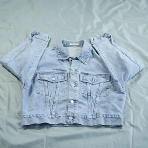 Chaqueta Vintage Guess para Hombre Pequeña Azul Luz Denim Trucker Hecha en EE. UU. Normcore - Imagen 1 de 14