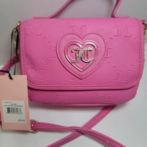 Juicy Couture Only You N Me Flap Crossbody Purse Bag Juicy Pink NWT - Picture 1 of 4