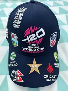 2024 LIMITED EDITION -ALL TEAMS- HAT ICC T20 WORLD CUP NEW YORK CRICKET STADIUM - Picture 1 of 8