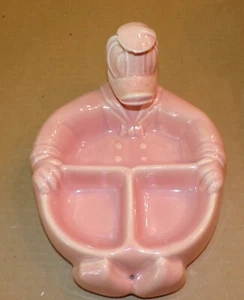 Piatto scaldavivande vintage Paperino bambino ceramica Hankscraft anni 40 - Foto 1 di 15