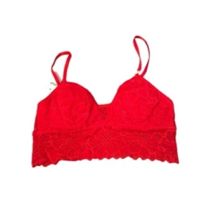 Maglione smanicato pizzo rosso Aerie imbottito bralette taglia M NUOVO - Foto 1 di 4
