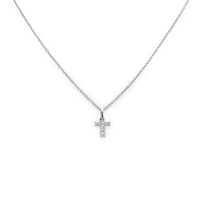 Girocollo Iniziale T Oro 18 kt e diamanti Crivelli - Bild 1 von 1