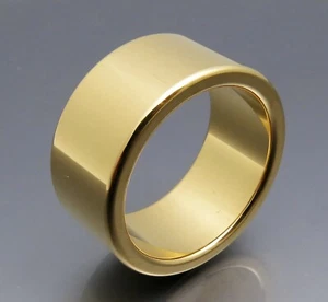 DISEÑO MADURO - ANILLO CLÁSICO - PESADO Y MACIZO ORO AMARILLO 750 - Imagen 1 de 5