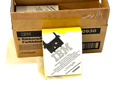 IBM 1040930 6 Ribbons Black-Lot of 6 -NIB. - Image 1 of 4