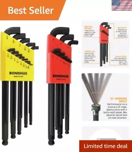 Compact Stubby Ball End Hex Keys - 0.050-3/8" & 1.5-10mm - Lifetime Warranty - Picture 1 of 10