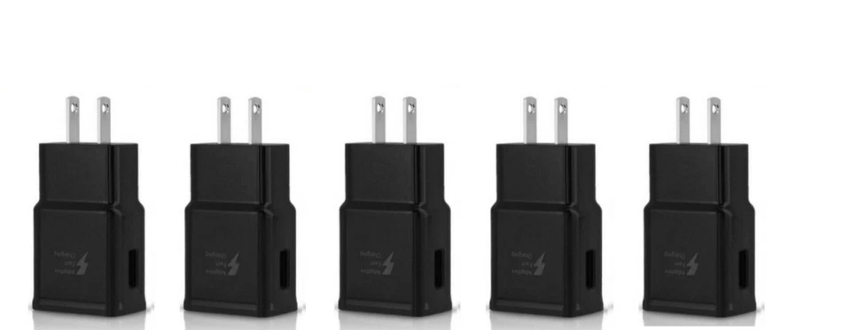 Paquete de 5 cargadores de pared USB rápidos adaptativos para Samsung Galaxy A02 A32 A42 A52 A72 5G Foto 1 de 1