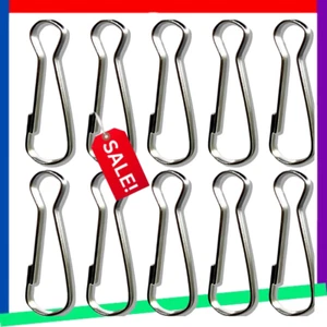 10 PCS SIEWAY Stainless Steel Flag Pole Clips— 2 inch Premium - Picture 1 of 12