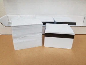 1000 tarjetas blancas de PVC HiCo Mag, CR80 0,30 mil, 3 pistas envío a EE. UU. - Imagen 1 de 2