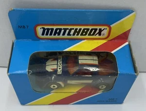 VINTAGE MATCHBOX IMSA MAZDA BLUE MB7 MB 7 1-75 1981 MACAU LIGHT BLUE BOX VHTF - Foto 1 di 9