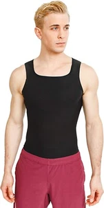 Sweat Shaper Herren Premium Shapewear Workout Sauna Tank Top Trägershirt in Schwarz, S/M - Bild 1 von 6