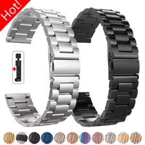 Stainless Steel Strap Watch Band 45 46 40mm for Samsung Galaxy Watch 5 4 3 Gear - Picture 1 of 23