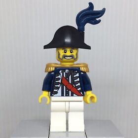 LEGO Pirates II pi117 Imperial Soldier Governor Dark Blue Plume Minifigure 10210