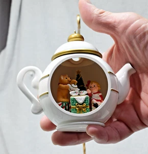 Hallmark Keepsake Adorno de Navidad en Caja Tetera Fiesta Luz Mágica 1997 - Imagen 1 de 7