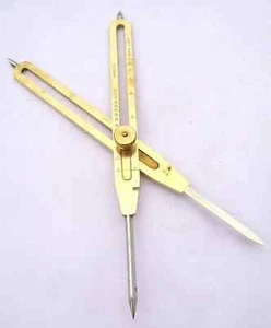 Brass Proportional Divider 9 Inches Engineer Drafting Scientific Tool Handmade - Picture 1 of 8