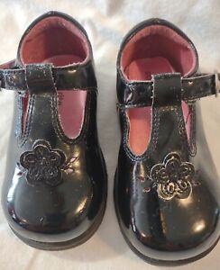 Girls Stride Rite Black Patent Leather Shoes Size 5M Style 3077328M