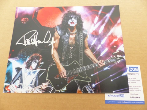 KISS Paul Stanley signed Autograph 8x10 Photo Autographed ACOA COA Cover