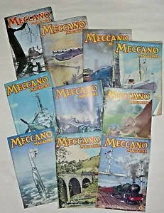Vintage Meccano Magazines 1951 10 issues (Sept & Dec missing) - Picture 1 of 2