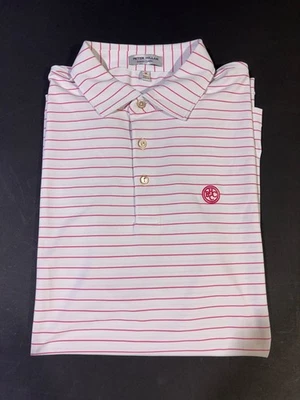 NUEVO CON ETIQUETAS POLO HOMBRE PETER MILLAR, TALLA: M, COLOR: BLANCO/ROSA RAYAS (M29) Foto 1 de 2