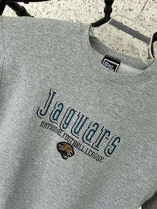 Vintage Pro Player Jacksonville Jaguars Sweatshirt Herren L grau Rundhals bestickt - Bild 1 von 5