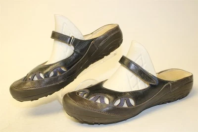 Naot Women Size 8 39 Brown Multi Leather Mary Jane Mules Low Wedge Slip On Shoes - Image 1 of 4