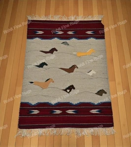 Alfombra Navajo Tejida a Mano Estilo Nativo Americano Alfombra Moderna Talla 4x6 Envío Gratis - Imagen 1 de 1