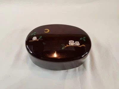 Japanese Acrylic Bento Stack Box Made in Japan With Owls Multipurpose 3 Pieces  - Image 1 of 4