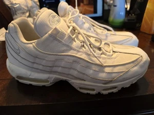 Nike Air Max 95 Triple White Size 12 - Picture 1 of 10