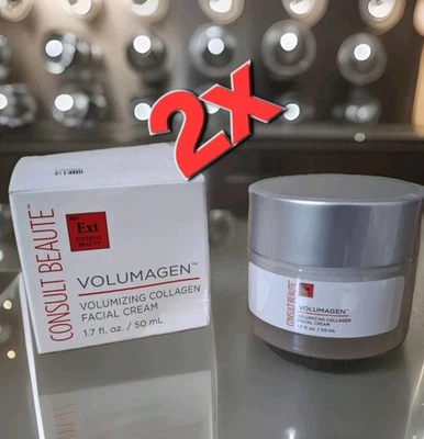 Paquete de 2 cremas faciales de colágeno voluminizador Consult Beaute Volumagen 1,7 oz selladas Foto 1 de 4
